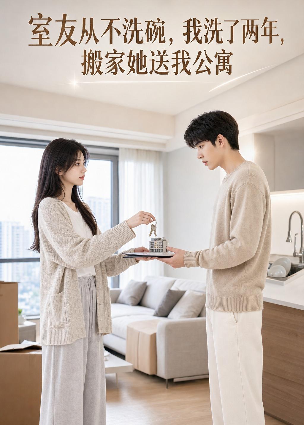 室友从不洗碗，我洗了两年，搬家她送我公寓 Ai漫剧