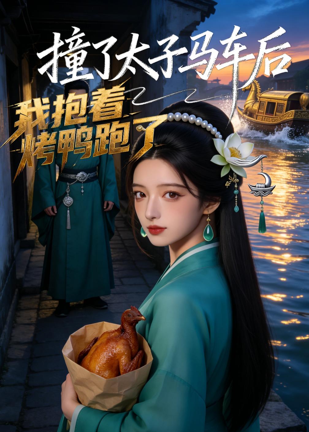 撞了太子马车后，我抱着烤鸭跑了 漫剧
